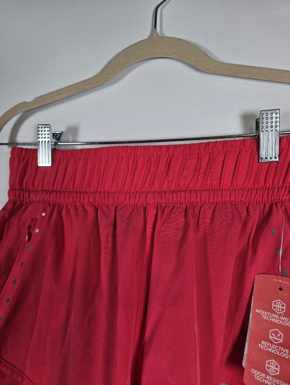 NEW BCG Pink Athletic Running Shorts Built In Panty Womens Size Small